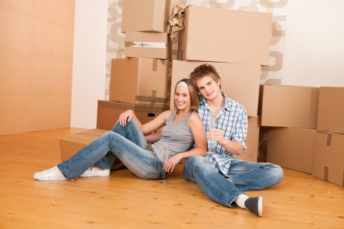 Local flat removals team preparing for a move in Tufnell Park