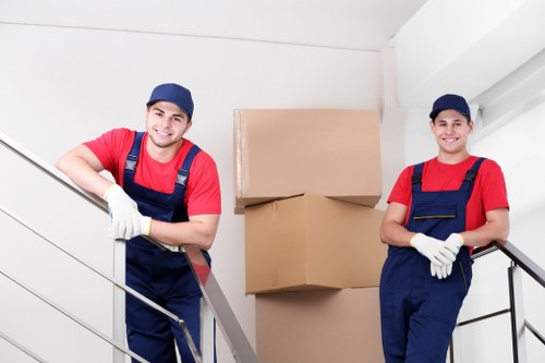 Experienced movers handling fragile belongings during a Tufnell Park relocation