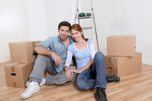 Careful loading and unloading during a Tufnell Park house move