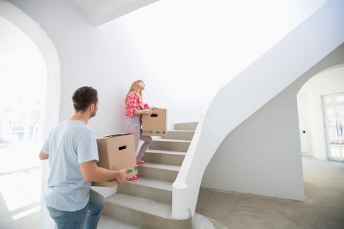 Careful box labelling and wrapping for a flat move in Tufnell Park