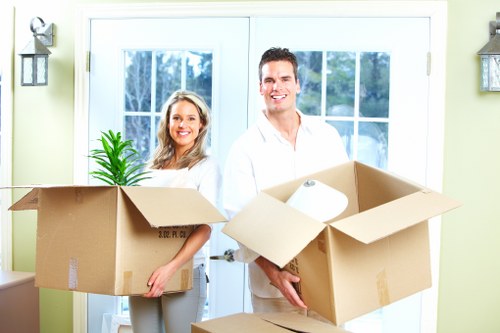 Eco-friendly moving team supporting recycling in Tufnell Park