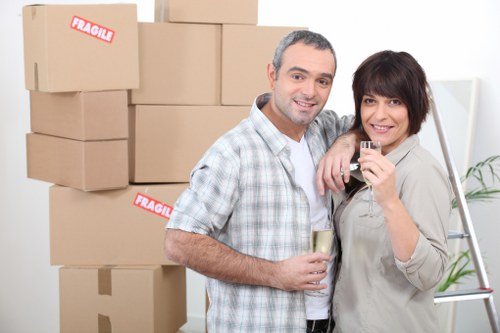 Local removals team planning a move in a Tufnell Park residential street